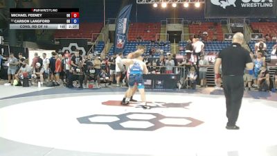 190 lbs Cons. Rd Of 16 - Michael Feeney, Ohio vs Carson Langford, Oregon