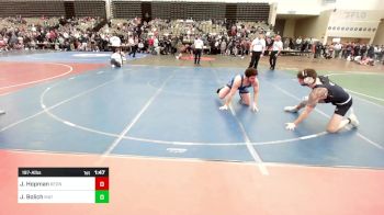 197-A lbs Quarterfinal - Justin Hopman, RedNose Wrestling School vs John Bolich, Mat Return