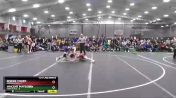 120 lbs Placement Matches (8 Team) - Vincent Mayberry, Iowa Black vs Robbie Fisher, Nebraska Red