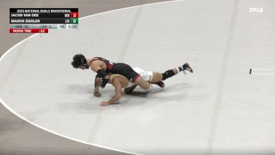 133 lbs Round 1 (16 Team) - Mason Ziegler, Lehigh vs Jacob Van Dee, Nebraska
