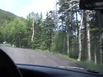 Narrow Auto Road to Mt. Washington