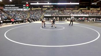 132 lbs Quarterfinal - Bryan Cubias, Emporia HS vs Matthew Martinez, Goddard HS