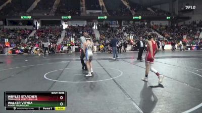 84 lbs Quarterfinal - Walker Vieyra, Kansas Young Guns vs Wryles Starcher, Tonganoxie Wrestling Club