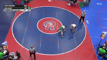 147 lbs Consi Of 8 #1 - Luke Johnson, Commodore Perry vs Sam Kline, Northern Lebanon