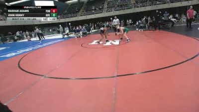 105 lbs Semifinal - Rashan Adams, Penns Grove vs John Kenny, Doylestown