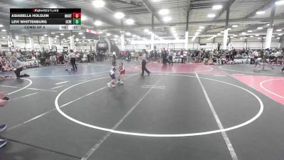 43 lbs Consi Of 4 - Asiabella Holguin, Martinez School Of Wrestling vs Levi Whittenburg, Ceres Pups WC