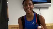 Ajee Wilson after 800 round 2010 USATF Outdoor Championships