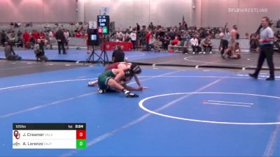 125 lbs C Of 16 #2 - Jack Creamer, Oklahoma vs Antonio Lorenzo, Cal Poly