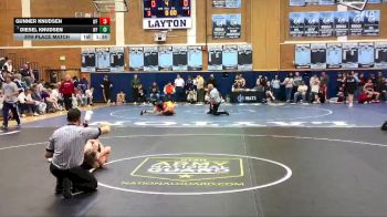 132 lbs 5th Place Match - Diesel Knudsen, West Field vs Gunner Knudsen, West Field