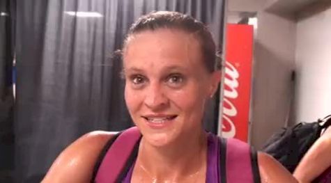 Christin Wurth-Thomas after auto-qualifying to the 1500 final 2010 USA Champs