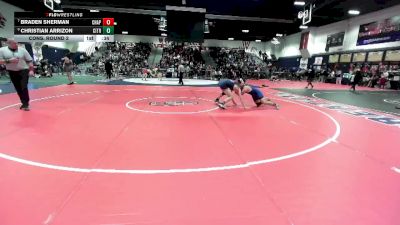 165 lbs Cons. Round 2 - Braden Sherman, Chaparral vs Christian Arrizon, Citrus Hill