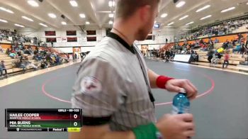 89-103 lbs Round 2 - Mia Burns, Worland Middle School vs Hailee Cooper, Riverton Middle School