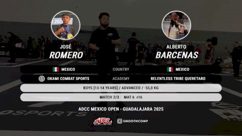 José Romero vs Alberto Barcenas 2025 ADCC Guadalajara Open