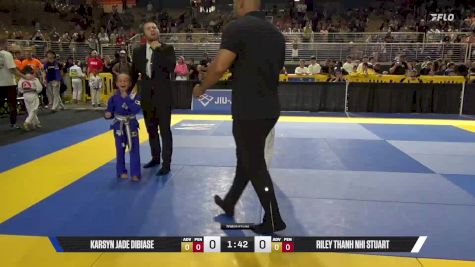 Riley Thanh Nhi Stuart vs Karsyn Jade DiBiase 2025 Pan Kids Jiu-Jitsu IBJJF Championship