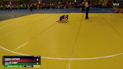 55 lbs Semis (4 Team) - Chase Lentner, Foley vs Calvin Kirby, Bemidji