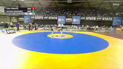 Boys 3A 106 lbs Cons. Round 4 - Jose Pimentel, Southridge vs Hayden Fernandez, Gig Harbor