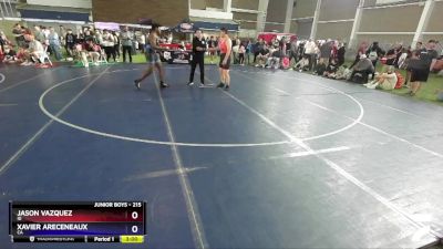 215 lbs Cons. Round 2 - Jason Vazquez, ID vs Xavier Areceneaux, CA