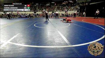 58 lbs Round Of 32 - Krew Eylicio, Juggernaut Wrestling Club vs Samuel Airington, Saints Youth Wrestling Club