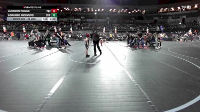 49 lbs Round Of 16 - Jackson Pagan, Pwc vs Lorenzo Ricevuto, Streaks Wrestling Club