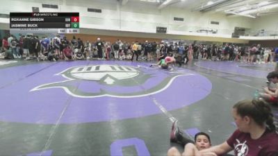 114 lbs Semifinal - Jasmine Buck, RBYWC vs Roxanne Gibson, SunKids