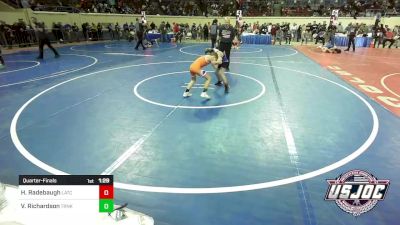 64 lbs Quarterfinal - Hayden Radebaugh, Little Axe Takedown Club vs Van Richardson, Tironook Wrestling