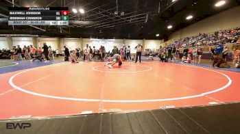 90-99 lbs Rr Rnd 1 - Maxwell Johnson, All American Wrestling vs Jeremiah Cisneros, Scots Wrestling Club