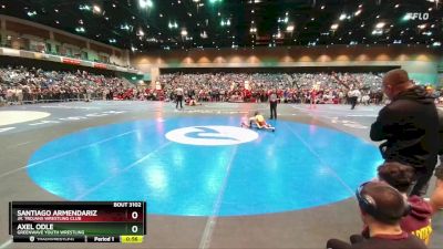 46-49 lbs Round 2 - Santiago Armendariz, Jr. Trojans Wrestling Club vs Axel Odle, Greenwave Youth Wrestling