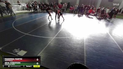115 lbs 1st Place Match - Keva Kobayashi, Mountain Crest vs Makerina Martin, Grantsville
