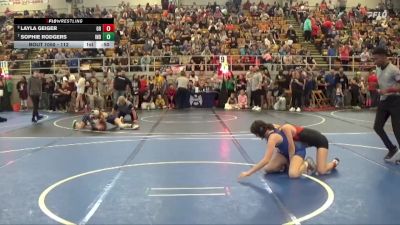 112 lbs Cons. Round 1 - Sophie Rodgers, Individual vs Layla Geiger, Westfall