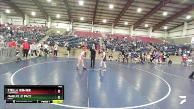 96 lbs 3rd Place Match - Stella Isensee, Colorado vs Maquelle Pace, Utah
