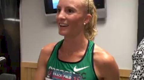 Shalane Flanagan after 1500 fall 2010 USATF Championships