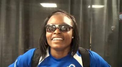 Jernail Hayes Seton Hall after making the 400H Final 2010 USA Champs