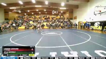 126 lbs Cons. Round 3 - Kyle Nichols, Henley vs Jaxson Leonard, La Grande