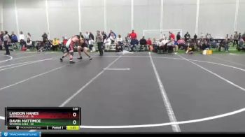 220 lbs Round 1 (4 Team) - LANDON HANES, Nebraska Blue vs Davin Mattimoe, Wyoming Gold