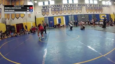 170 lbs Round 4 (6 Team) - Isabella McFarlane, Florida Phoenix Wrestling Club vs Zara Exilus, Black Hive