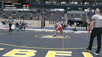 190 lbs Quarterfinal - Carson Herbst, Madison Central vs Darien Allen, Dupont Manual
