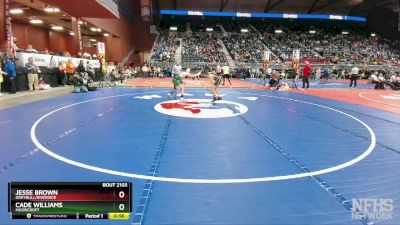 2A-126 lbs Cons. Round 1 - Jesse Brown, Greybull/Riverside vs Cade Williams, Moorcroft