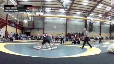 190 lbs Champ. Round 2 - Adam Waters, Faith Christian Academy vs Brock Mcknight, Broken Arrow