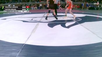 D4-106 lbs Quarterfinal - Jaxton Kimling, Hudson vs Praxton Labonte, Powers North Central