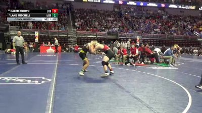 1A-175 lbs Cons. Round 4 - Caleb Brown, Lisbon vs Lane Mitchell, Lawton-Bronson