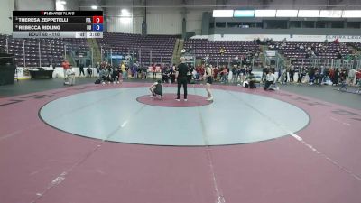 110 lbs Quarterfinal - Theresa Zeppetelli, Felician vs Rebecca Ridling, D`Youville