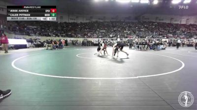 B3A-138 lbs Quarterfinal - Jesse Justice, Sperry vs Caleb Pittman, Morrison