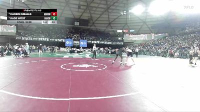 Boys 2A 285 lbs Cons. Semi - Kade West, Anacortes vs Hakeim Smalls, Archbishop Murphy