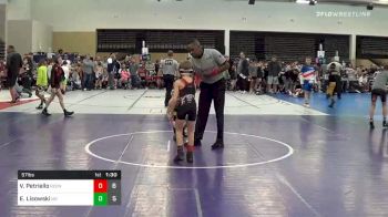 57 lbs Prelims - Vincent Petriello, RedNose ES vs Evan Lisowski, M2 TC Blue ES