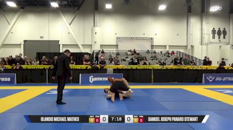 Samuel Joseph Panaro Stewart vs Olandis Michael Mathes 2025 World IBJJF Jiu-Jitsu No-Gi Championship