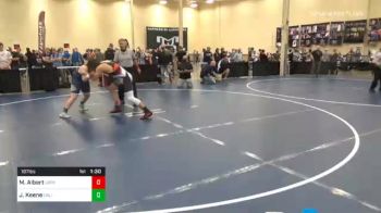 187 lbs Quarterfinal - Michael Albert, Upper St. Clair vs Jonah Keene, California