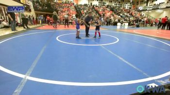 46 lbs Round Of 32 - Colton Contreras, Raw Wrestling Club vs Izaiah Jones, Checotah Matcats