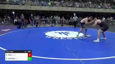 220 lbs Quarterfinal - Dave Alley, Morrisville, PA vs Bryan DePhillip, Berlin, MD