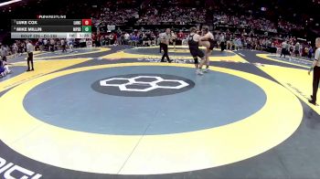 D1-285 lbs Semifinal - Mike Millin, Mass. Perry vs Luke Cox, Lancaster
