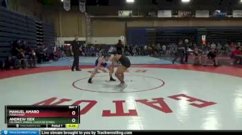 106 lbs Cons. Semi - Manuel Amaro, Pueblo East vs Andrew Isek, Colorado Springs Christian School